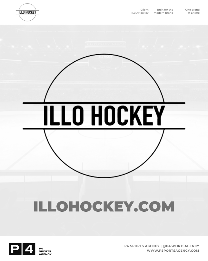 P4SportsAgency's tweet photo. P4 CLIENT SHOWCASE | ILLo Hockey

Illo Hockey was created by Radoslav Illo, former Slovakia #WJC captain and @NHL draft pick of the @AnaheimDucks.

P4 Sports polished the Illo Hockey logo to align with the company’s powerful service.

#P4Sports
https://t.co/93x5b5J3kF https://t.co/I2s6eU6Ujv