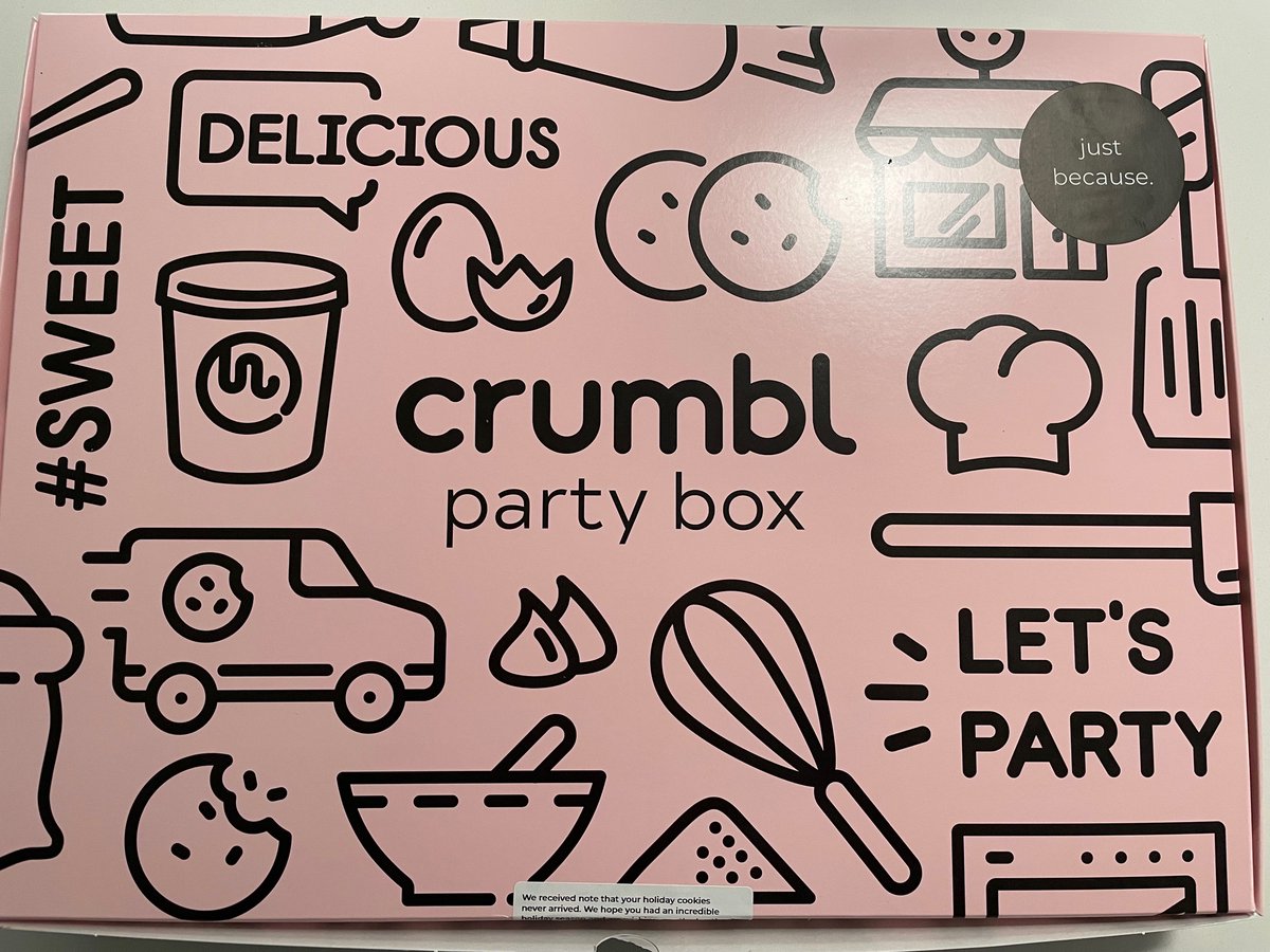 When you’ve never eaten a single @CrumblCookies in your life and then an entire box arrives at your door. And then you insist to the delivery man it’s not yours but it’s actually addressed to you 🤦🏽‍♀️😂 Thank you?