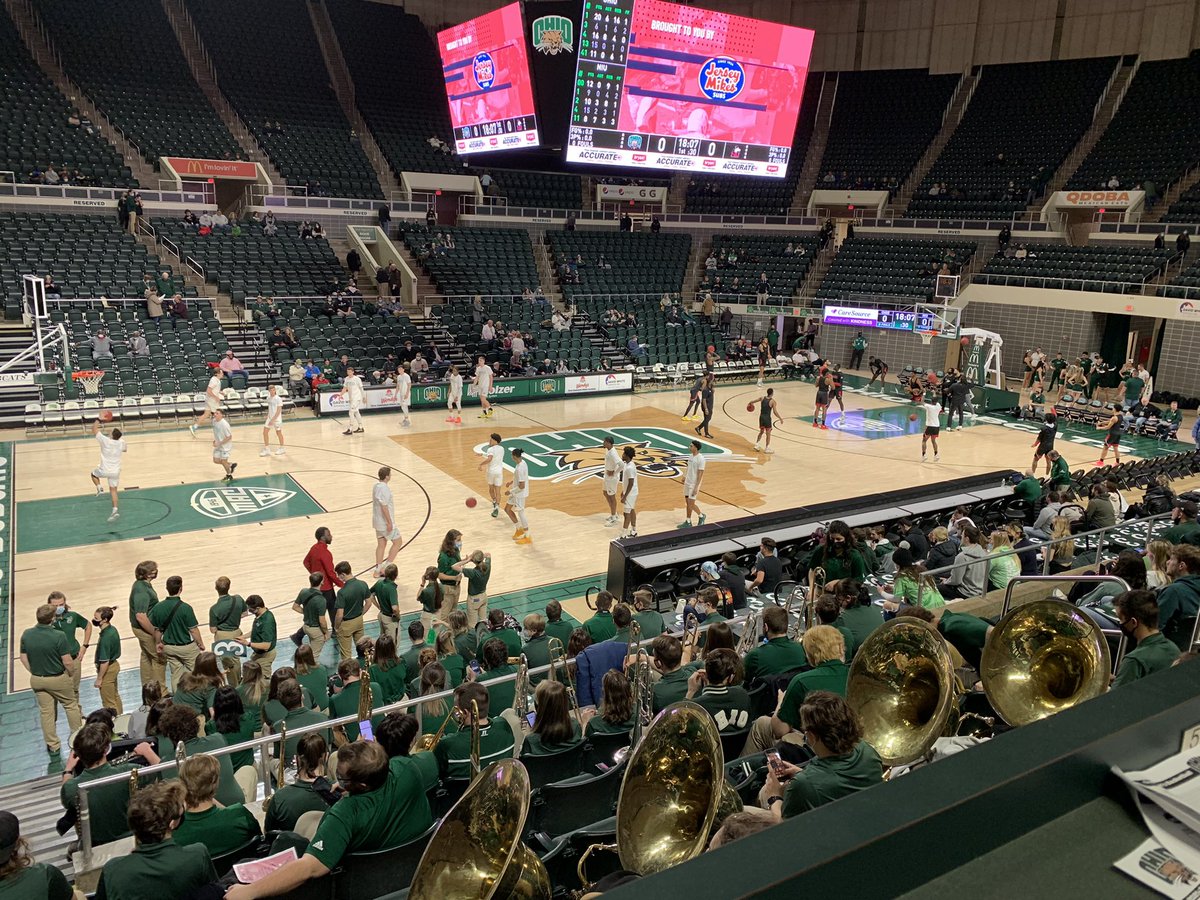 15 minutes from tip-off here at the Convo !! Ohio takes on Northern Illinois as they look to bounce back after Friday’s loss to Toledo. The Bobcats came out sporting <a href="/BobcaThon/">BobcaThon</a> t-shirts for warmups. Follow along for updates <a href="/BobcatShowcase/">WOUB Bobcat Showcase</a>