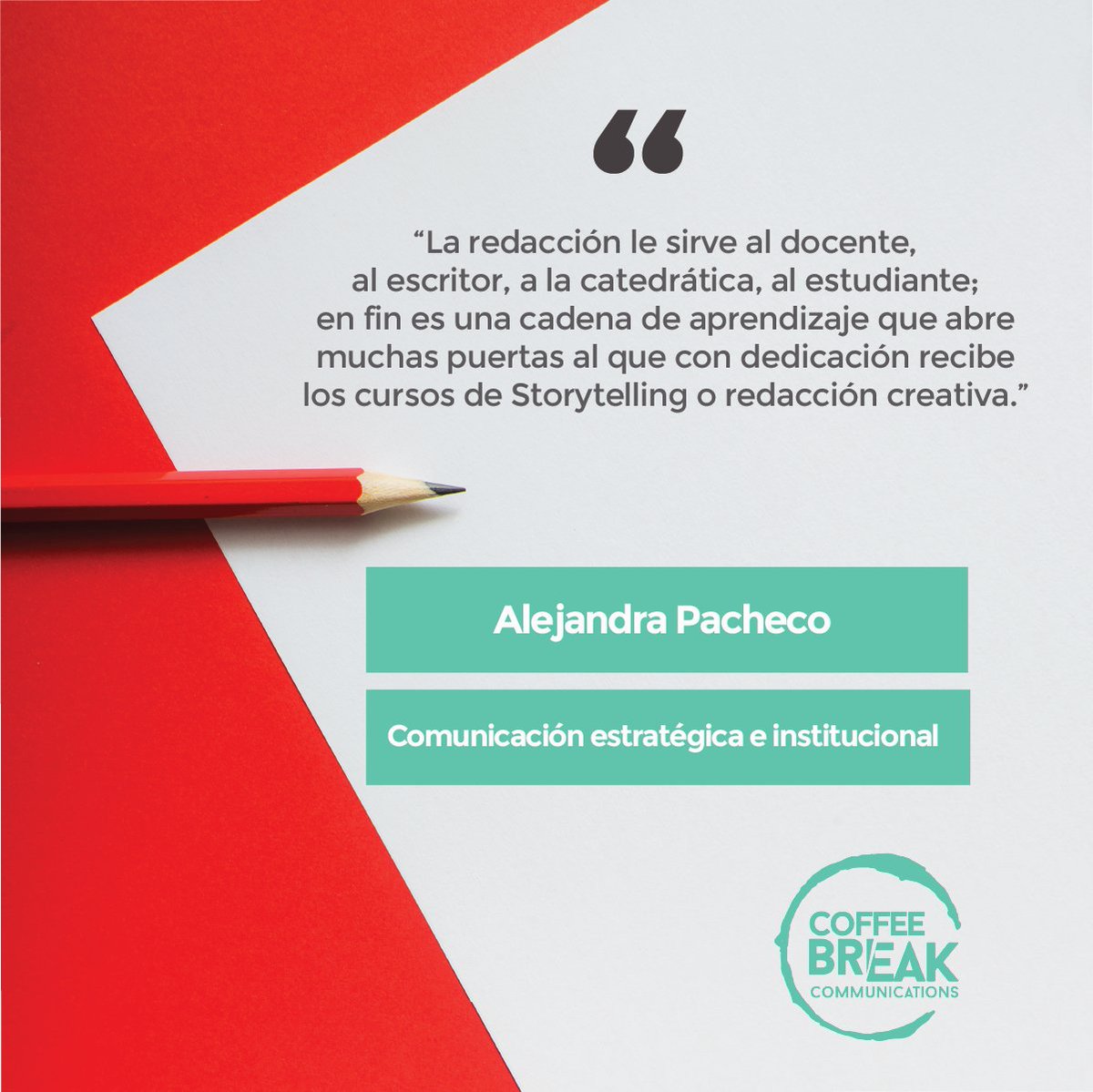 CoffeeBreakES's tweet photo. ¿Querés aprender a relacionarte mejor con las palabras y crear con ellas conexiones poderosas con tus audiencias? 

Impartido por @FlorsyPower, redactora y directora creativa, storyteller y cazadora de nubes.

Información completa https://t.co/e7axn24J3A https://t.co/Ni2bl0m18t