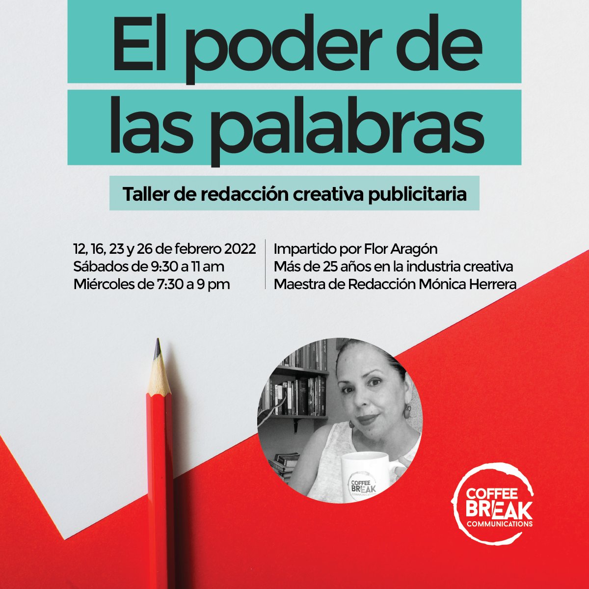 CoffeeBreakES's tweet photo. ¿Querés aprender a relacionarte mejor con las palabras y crear con ellas conexiones poderosas con tus audiencias? 

Impartido por @FlorsyPower, redactora y directora creativa, storyteller y cazadora de nubes.

Información completa https://t.co/e7axn24J3A https://t.co/Ni2bl0m18t