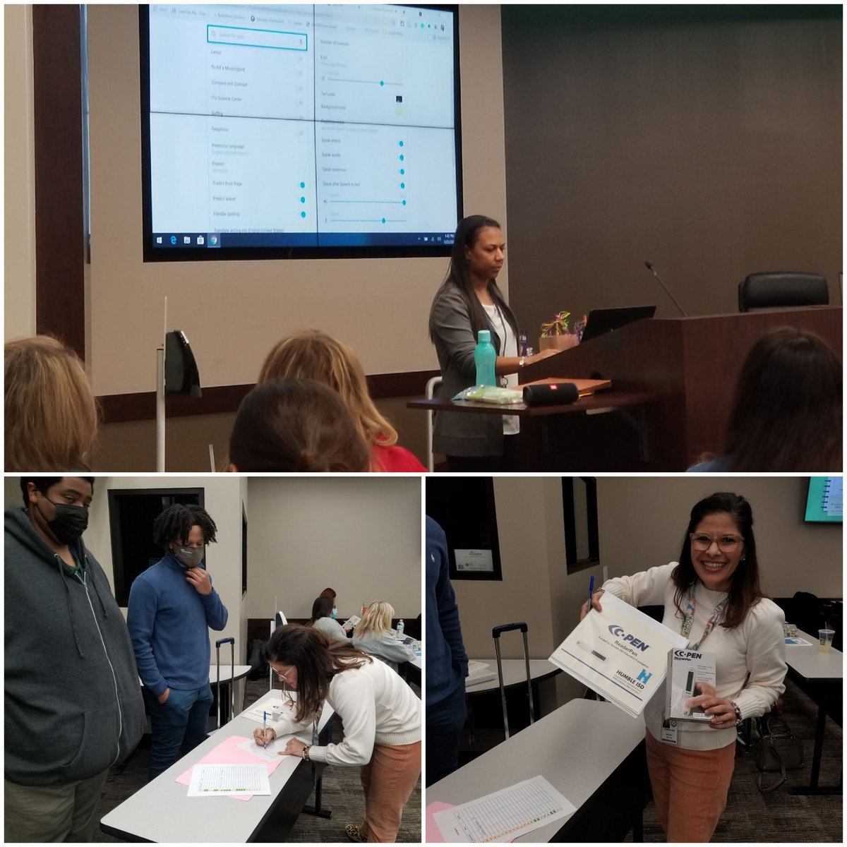 Thank you Anisha Belvin and the AT Team for sharing valuable information on Assistive Technology Tools at our Elementary Dyslexia Network Meeting! <a href="/HDyslexia/">Humble ISD Dyslexia</a>