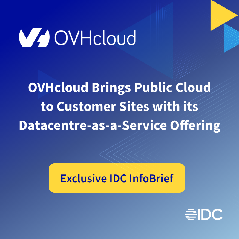 MyVMUG's tweet photo. OVHcloud works regularly with @IDC to produce exclusive InfoBriefs exploring the benefits of building a modern on-prem-based hybrid cloud infrastructure to accelerate your digital transformation. @idccanada #datacenter #hybridcloud #opentrustedcloud #dcaas #OVHcloudTakesOver