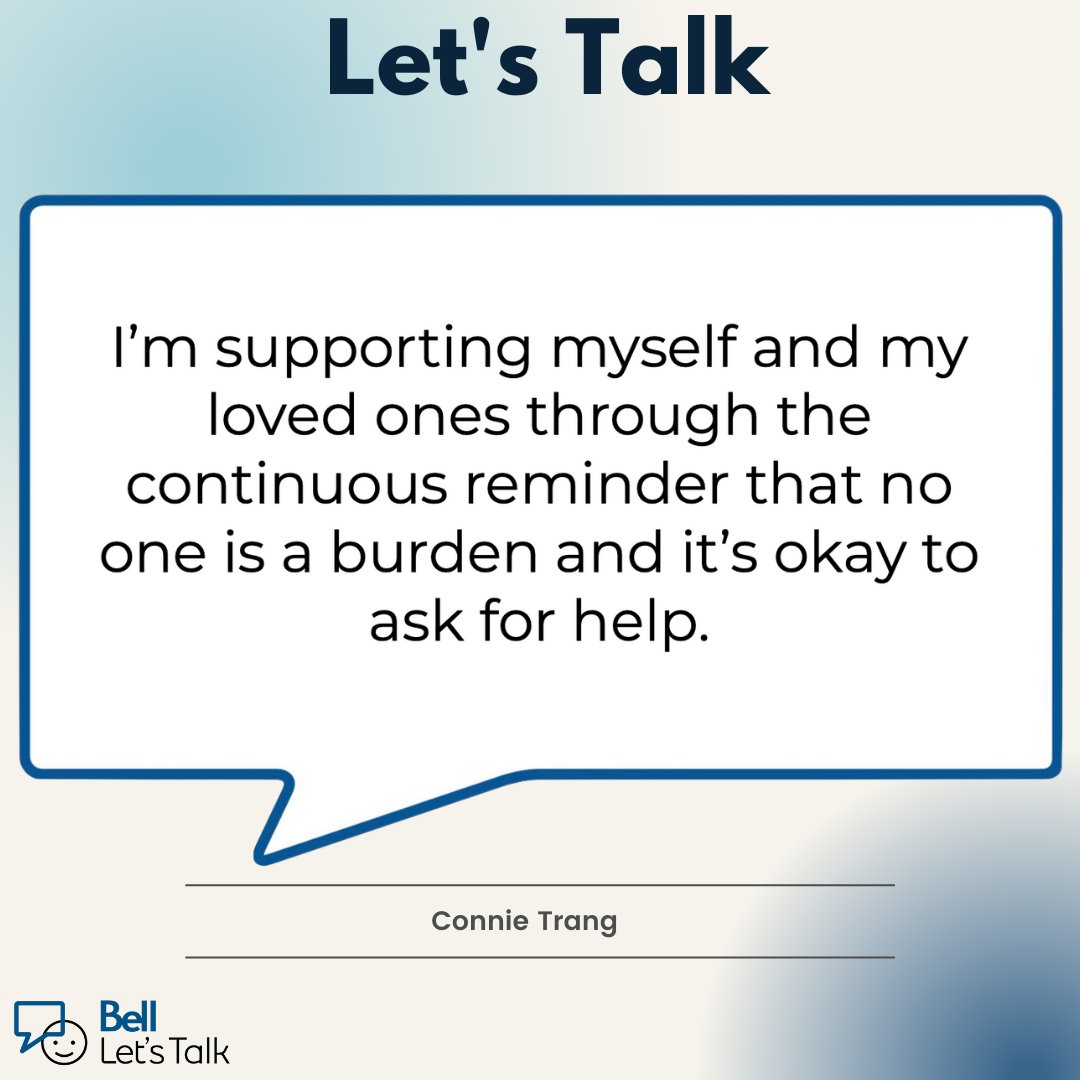 Today is #BellLetsTalk day. Check out how our members are supporting themselves and their loved ones.