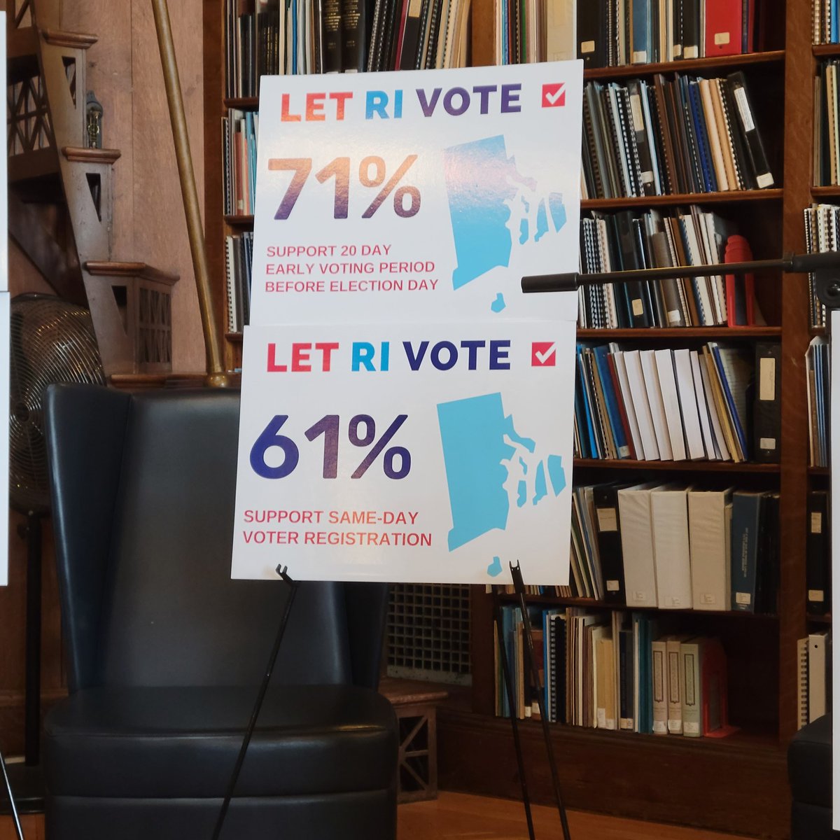 Let RI Vote! No excuse mail ballot voting exists in 26 states- red and blue alike. Early voting and voting by mail is supported by vast majorities of Americans and Rhode Islanders.