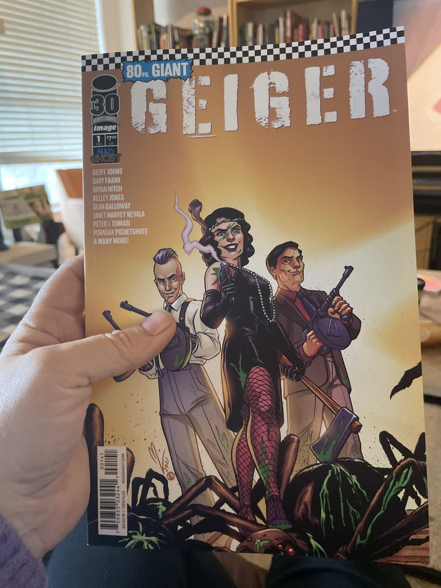 janetharvey's tweet photo. Just got my Geiger 80 Page Giant in the mail - check our this sweet variant cover by @SadMeganGirls based on our Bonnie Borden story! #Geiger #BugGuts #imagecomics https://t.co/bp1sNTtEhX