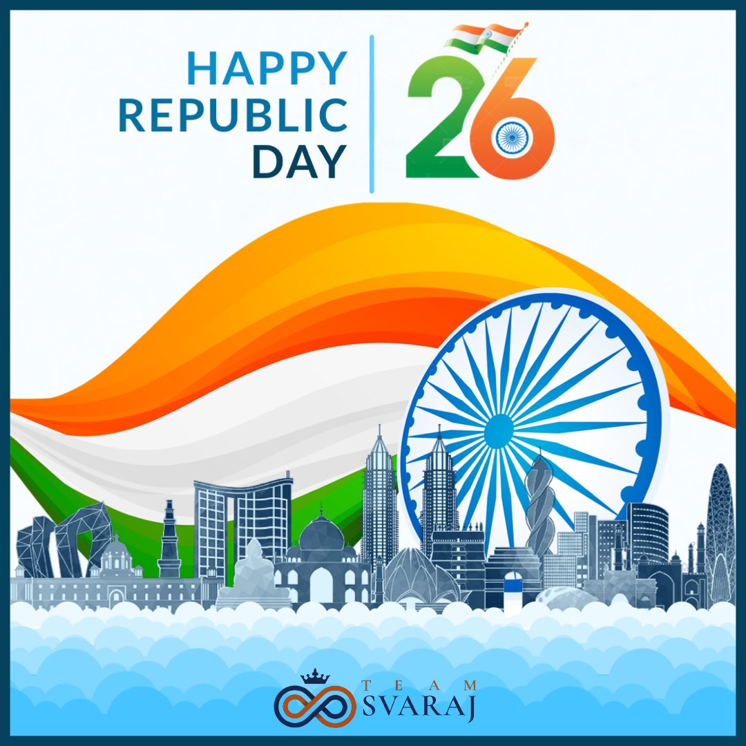 teamsvaraj's tweet photo. Happy 73rd Republic Day! 🇮🇳
#republicdayofindia #republicdayindia #republic #republicday2022 #republicdayspecial #republicdaycelebration #republicdayofindia #republicdaypost #republicdaywishes #happyrepublicday #indianrepublicday #india #teamsvaraj https://t.co/MqGYdRMjnY