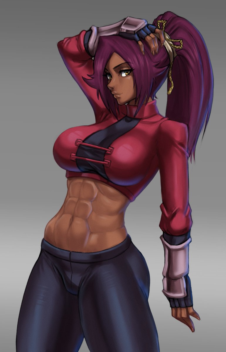 NomoArt's tweet photo. Yoruichi in her new outfit #BLEACH #BLEACH_anime https://t.co/dzI2Efc9QU