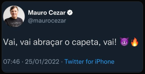 M4mut31's tweet photo. É esse tipo de gente que o esporte da @JovemPanNews mantem em seus quadros? Logo na semana de estreia do programa do @opilhado esse camarada faz esse comentário de péssimo gosto. #NaoAssistoMais https://t.co/aOolutrdlH