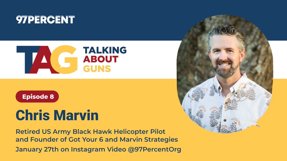 On this week’s episode of #TAG we’re joined by Chris Marvin, founder and principal of Marvin Strategies, a strategic communications firm specializing in integrating veteran voices into complex social issues.