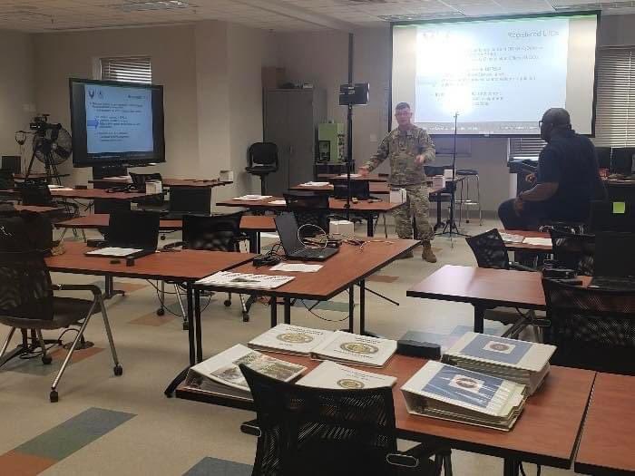 #LNCOA SSG Jason Abrams, 91B instructor, and his Ground Equipment Training Developer (TD), worked to modernize 91B #ALC Common Core lessons. SSG Abrams's knowledge and feedback will aid in making the POI more realistic and practical. #TraintoLead #LeadtoTrain #GoOrdnance