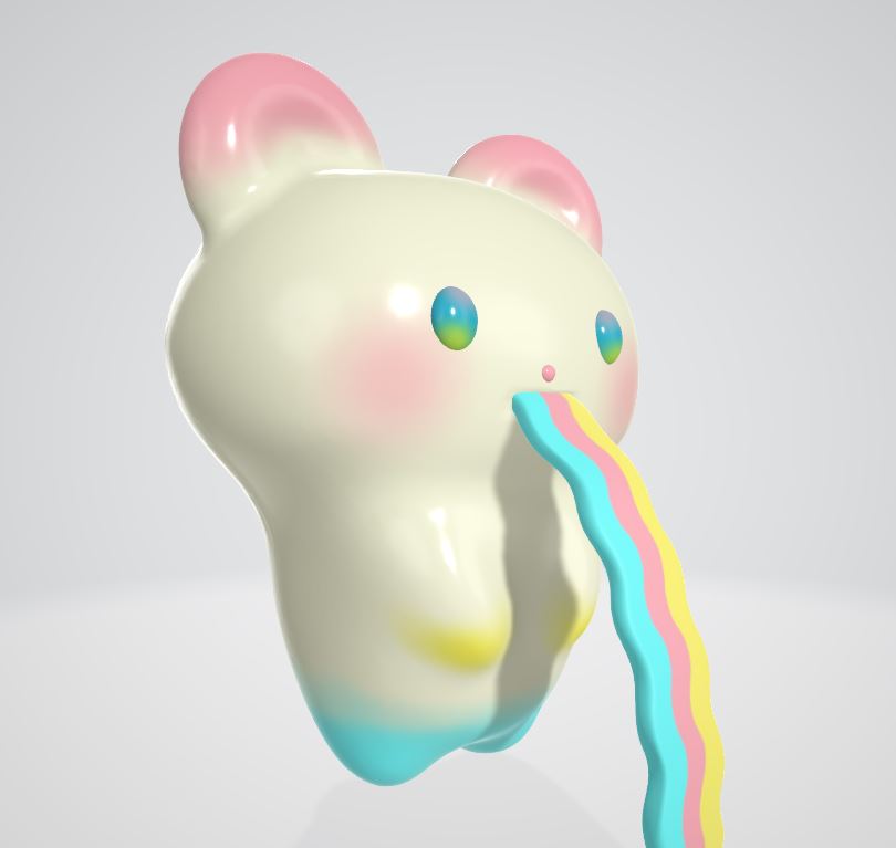 虹作りがテクスチャマッピングの勉強になりました！なるほどなるほど