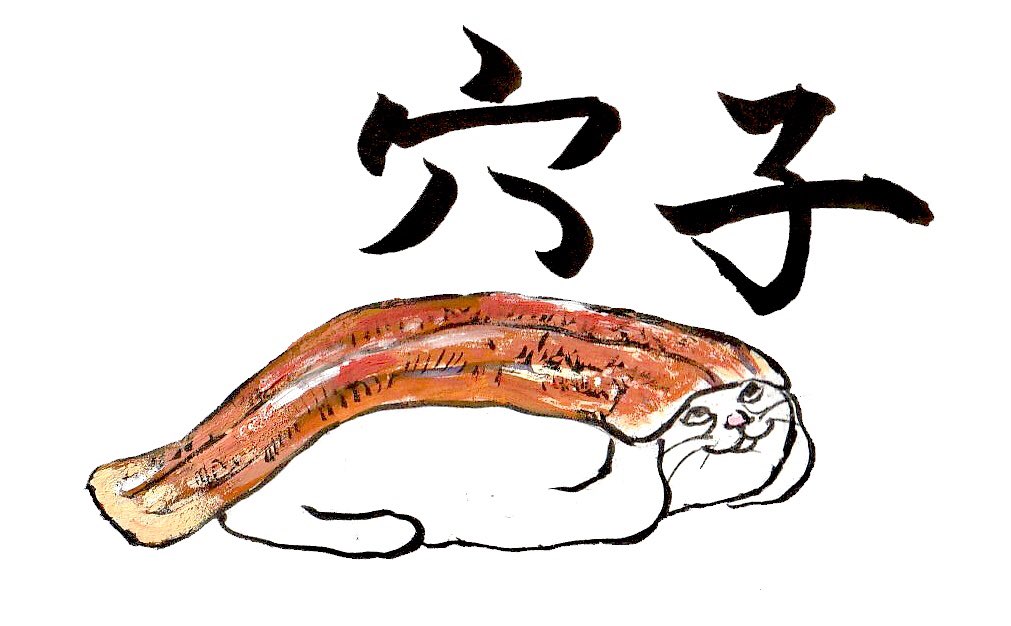 猫沢ミャーゴの憂鬱 お寿司猫 その3 アナゴ 鰻よりもヘルシー イラスト 猫のイラスト Illustration 猫 Cat お寿司 穴子 アナゴ T Co En39vdqm4t Twitter