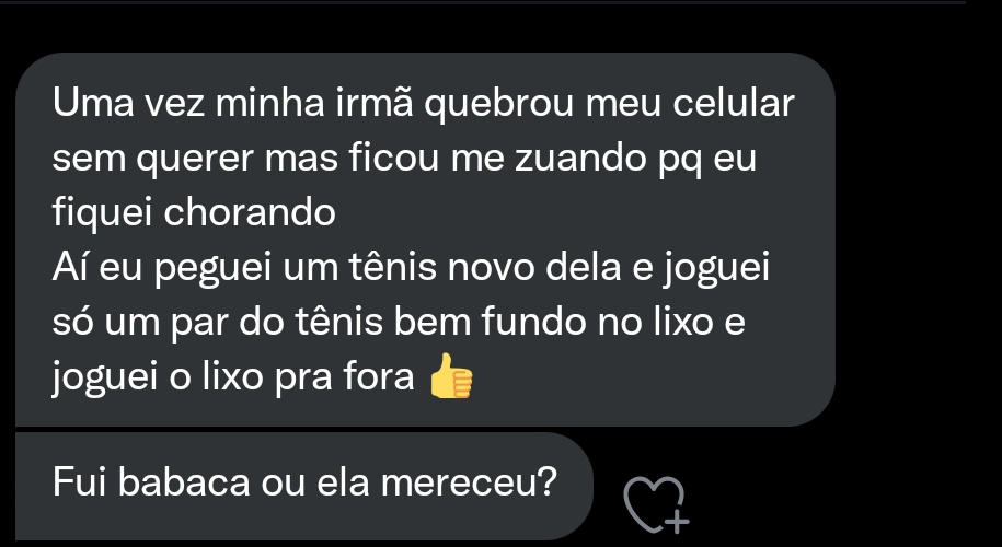 eu sou babaca? tweet media