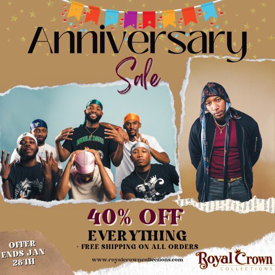 Royal_Crownllc's tweet photo. 1 Year Anniversary Sale🥳‼️
Enjoy 40% Off the entire store + FREE SHIPPING!
Offer good until end of Friday!
"Never Be Ashamed to Wear Your Crown- Royal Crown
Link in bio https://t.co/93udsw7QDq