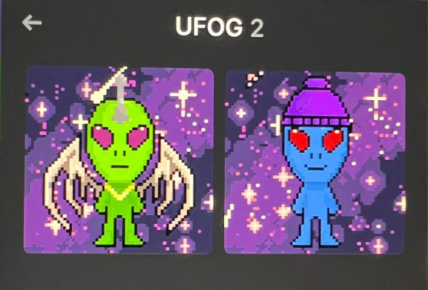 <a href="/Sol_Ventures/">S◎L Ventures💥</a> Just minted at <a href="/UFOGs/">UFOG’s</a> and couldn’t be happier!!! One of the best projects out there! Don’t sleep on this one! We going to the moon! Literally haha 🛸👽🚀📈💯