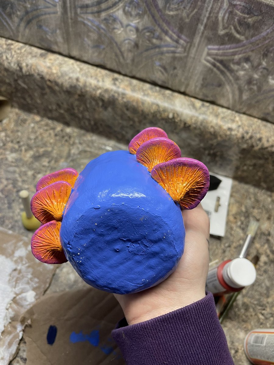 Milesboundxxx2's tweet photo. I don’t have access to a wheel atm but here’s what I whipped up with some air dry clay ✨ https://t.co/s1rgRsOtWJ