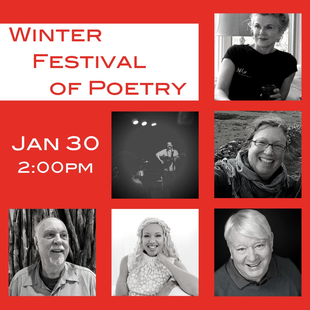 ArtLitLab's tweet photo. Sunday starts the Winter Festival of Poetry, part of the WI Fellowship of Poets! For the next 8 weeks, Sundays at 2pm, six #localpoets are reading at ALL. Round out your winter with poetry.
Readings are free!
https://t.co/lHWmPZiedx
#ArtLitLab #WFoP #WIPoets  #Wisconsin #events https://t.co/jFgJo58Nct