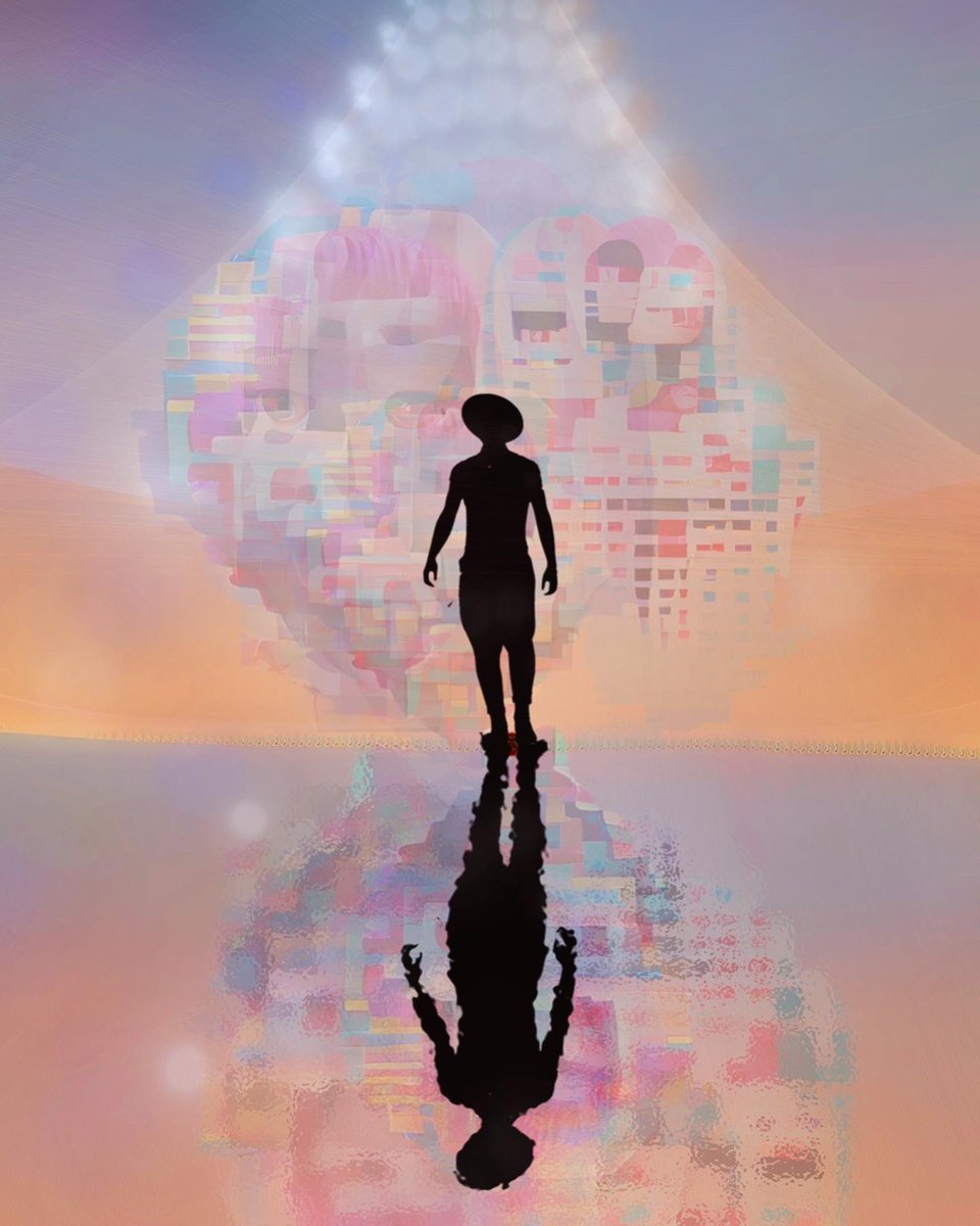 trikisit's tweet photo. Cover art for my song “Reflections” made with various prompts using #vqgan and my #silhouette photography. Collaborating with #ArtificialIntelligence is liberating! #AugmentedCreativity https://t.co/ppLgfgGWBI