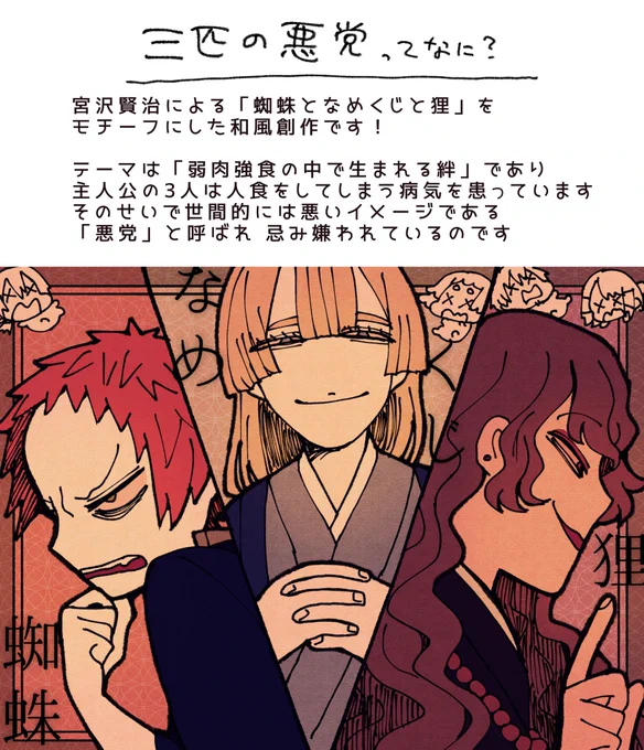 【創作】三匹の悪党とは(1/2)

#三匹の悪党 