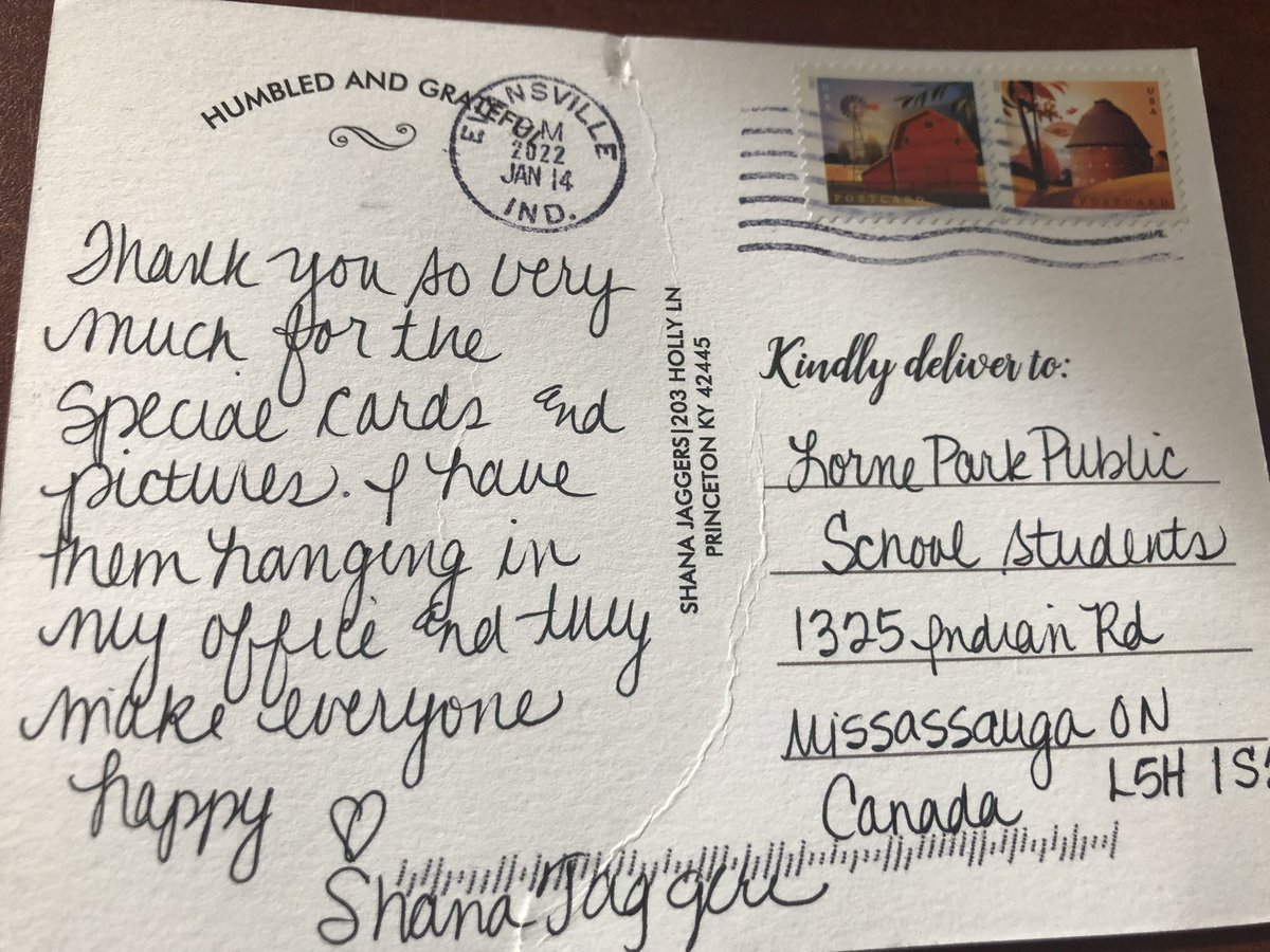 j_varriano's tweet photo. Very excited to receive another thank you card from Princeton, Kentucky in response to the cards sent by @Lorneparkps students after the deadly storms & tornadoes in December. Glad they lifted your spirits! @growingupcurios @PeelSchools #kindnessdoesmatter #proudprincipal https://t.co/ZwQJ4iGU6N