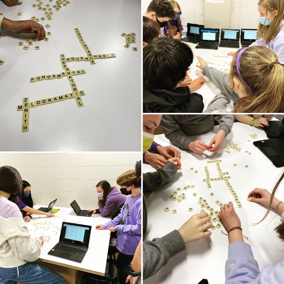 amylpie's tweet photo. Word fun with witty friends! AKA @bananagrams with @membean words. #archbaltschools #sotiknights #aobedchat https://t.co/HvedmKys2i