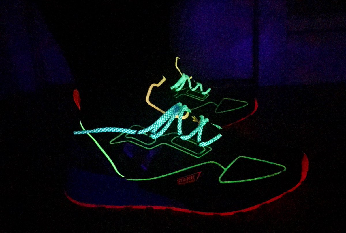 BigDmilz's tweet photo. Finally #UNDS these, they’ll probably be my “house shoes”. @adidasUS ZX 2K Boost Marvel. Lace swap by @LaceLab. #QuarantineDripCheck 🔋🔋🔋 https://t.co/C2unOinYlf