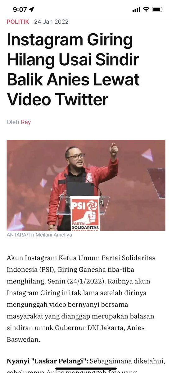 Instagram hilang usai ...... iye deh iye