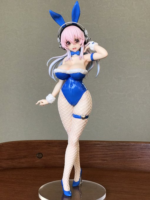 フリューさんの新作バニーそに子を監修しました!安定のかわいさ!こちらは海外限定販売の商品ですので、残念ながら国内販売の予定はありません…🙇‍♂️ #supersonico  #すーぱーそに子 