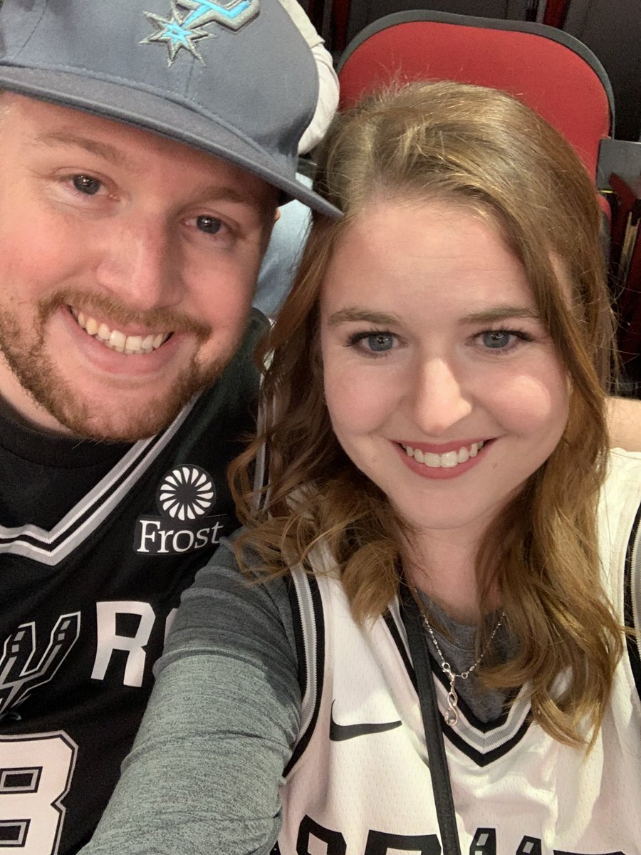 TeachingInWylie's tweet photo. Could it be a more perfect night?!? Salyards performing and cheering on my Spurs. #GoSpursGo #WeAreSalyards #CFISDspirit https://t.co/o26iG61l2y