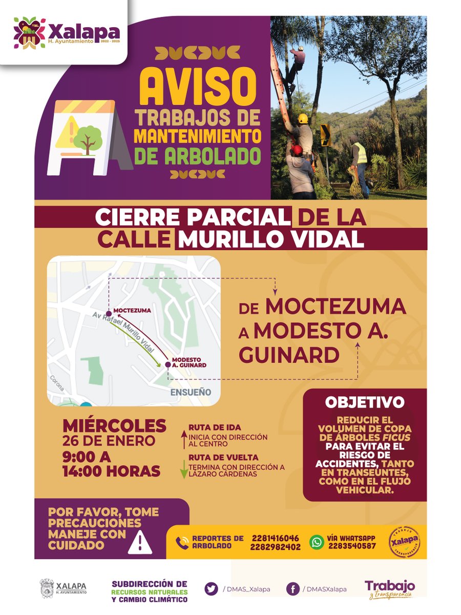 #Aviso #Xalapa 

<a href="/AytoXalapa/">Ayuntamiento de Xalapa</a> 
<a href="/ssptransitover/">Tránsito SSP Veracruz</a>