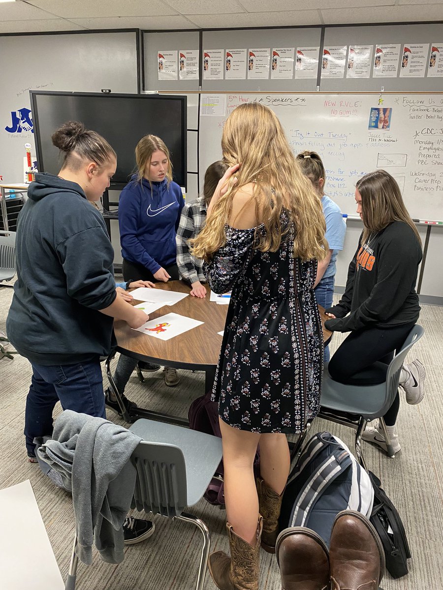 bhs_jagk's tweet photo. Practicing public speaking by telling a story about an inanimate object, animal, place and emoji = learning and fun! #laughingwhilelearning #tpod #jag_kansas https://t.co/tnAoUCxSpO
