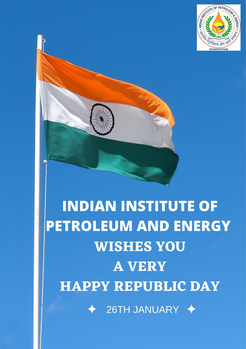IIPE_vizag's tweet photo. IIPE wishes you a Happy Republic Day๐ฎ๐ณ. #iipevsp #RepublicDay2022 #iipe https://t.co/N9jFzdzxJS