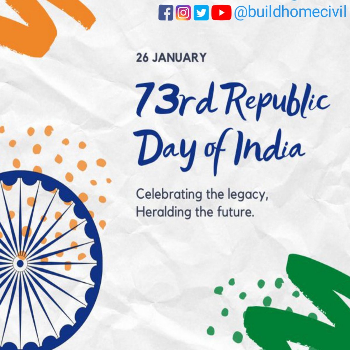 Greetings to every Indian across the world on our 73rd #RepublicDay. India’s diversity is what truly strengthens us, with so many different cultures living together. With peace in my mind, freedom in my soul, and pride in my heart, I wish you a very Happy Republic Day! #26january