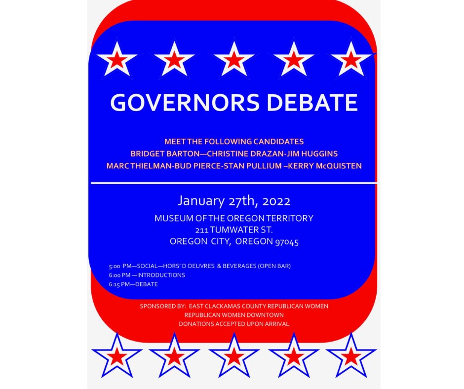 votehess22's tweet photo. Pleased to share I’ll be taking the debate stage Thursday night with these other candidates!  Looking forward to it!!
#OregonRepublicans #VoteHess #HessForOregon #OregonGovernor https://t.co/eHSUeLEdMJ