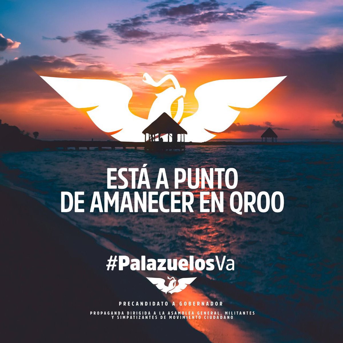 Así arranca Pre - Campaña <a href="/robpalazuelos/">Roberto Palazuelos</a> rumbo al Gobierno de #QuintanaRoo 

Propaganda dirigida a la asamblea general, militantes y simpatizantes de Movimiento Ciudadano. 

<a href="/MovCiudadanoMX/">Movimiento Ciudadano | Movimiento Naranja</a>
<a href="/DanteDelgado/">Dante Delgado</a>
@PapiPalazuelos_
<a href="/PalazuelosPapi/">MR GOBERNADOR ♛</a>

 #PalazuelosVa