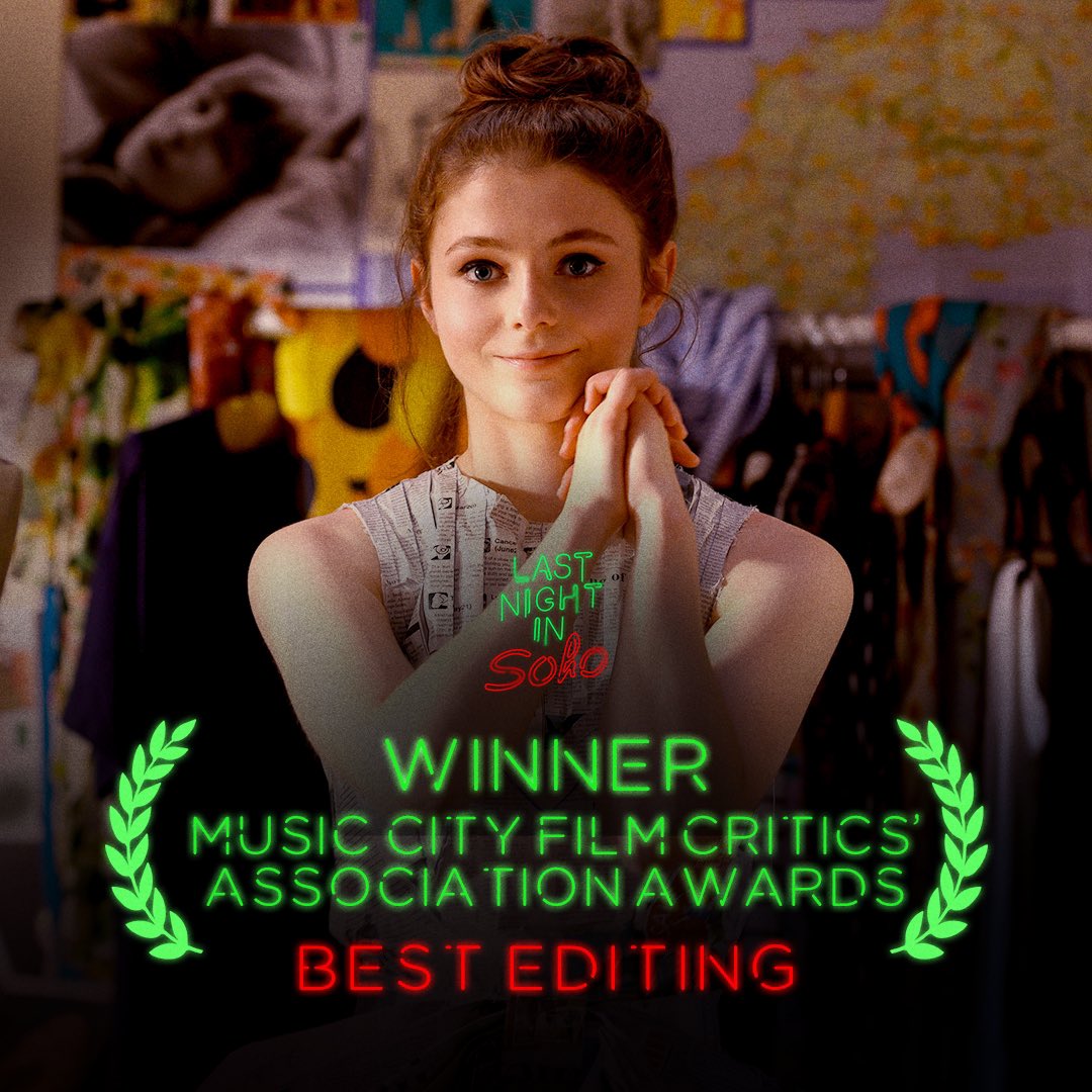 Congratulations to #LastNightInSoho editor Paul Machliss on his #MCFCAAwards win for Best Editing!