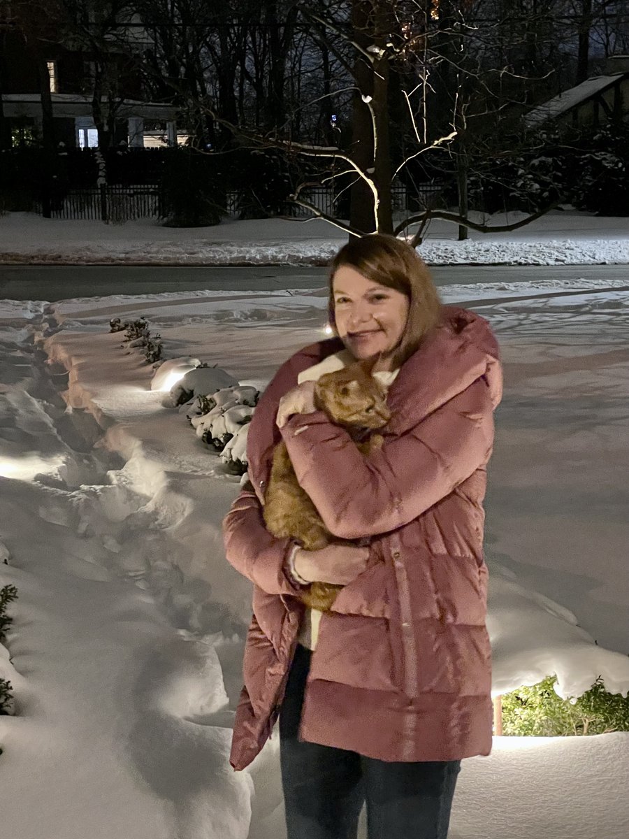 evemariecrane's tweet photo. Quite a bit of snow here in Cleveland, so I am recommending the hot toddy as a companion beverage. Special appearance by @karla_crane in the background-- I think she might be trying to steal Gingie's drink! #hemepathJC #PetsofPathJC https://t.co/AIF0Gib2LU