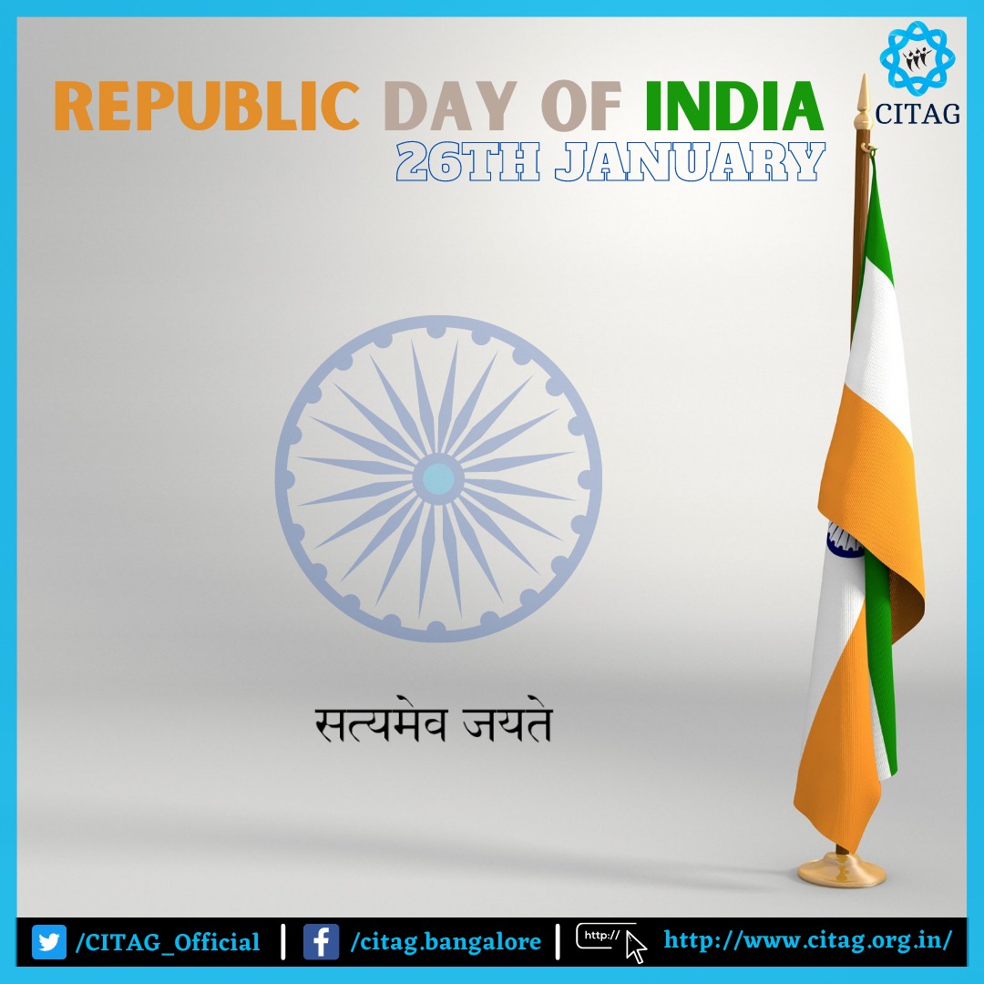 On the 73rd #RepublicDayIndia, let us keep the spirit of the Constitution of India alive in our hearts and deeds. Jai Hind🇮🇳
<a href="/citaghelpline/">CITAG Covid Helpline BLR</a> <a href="/grovervj/">VIJAY</a> <a href="/kmssons/">Deepak Shenoy | दीपक शेणै</a> <a href="/ShouryArya/">Lt Colonel Pradeep Arya I.R.S. SHAURYA CHAKRA, VSM</a> <a href="/smileandshine20/">Deepa 🇮🇳</a> <a href="/apogee79/">Gayathri Gopalakrish</a> @Venkatagiri_GR <a href="/adgpi/">ADG PI - INDIAN ARMY</a> <a href="/KarnatakaVarthe/">DIPR Karnataka</a> <a href="/sriAAA_/">Arun A Arya</a> <a href="/CMofKarnataka/">CM of Karnataka</a> <a href="/KarCivilDefence/">KarCivilDefence</a>