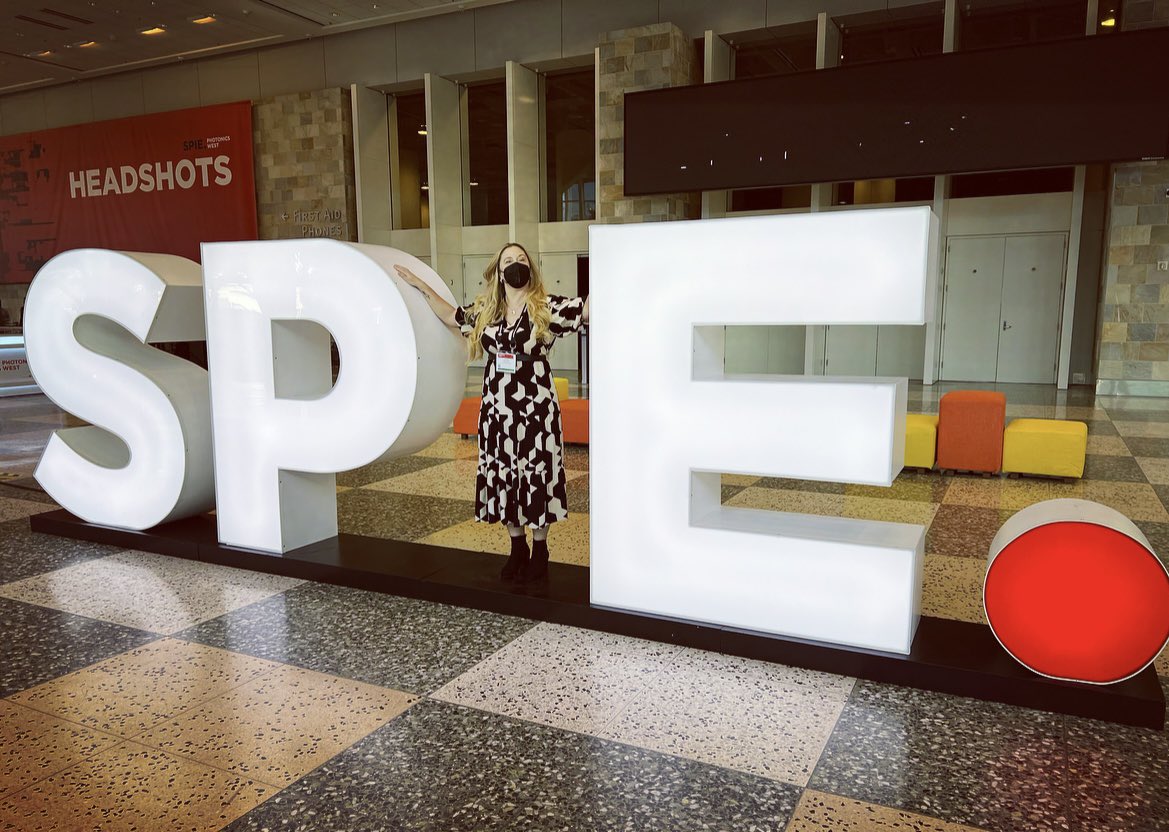 jessywillow1's tweet image. Favourite photo from my first live day at #PhotonicsWest 2022 with #CSconnected! #IamSPIE