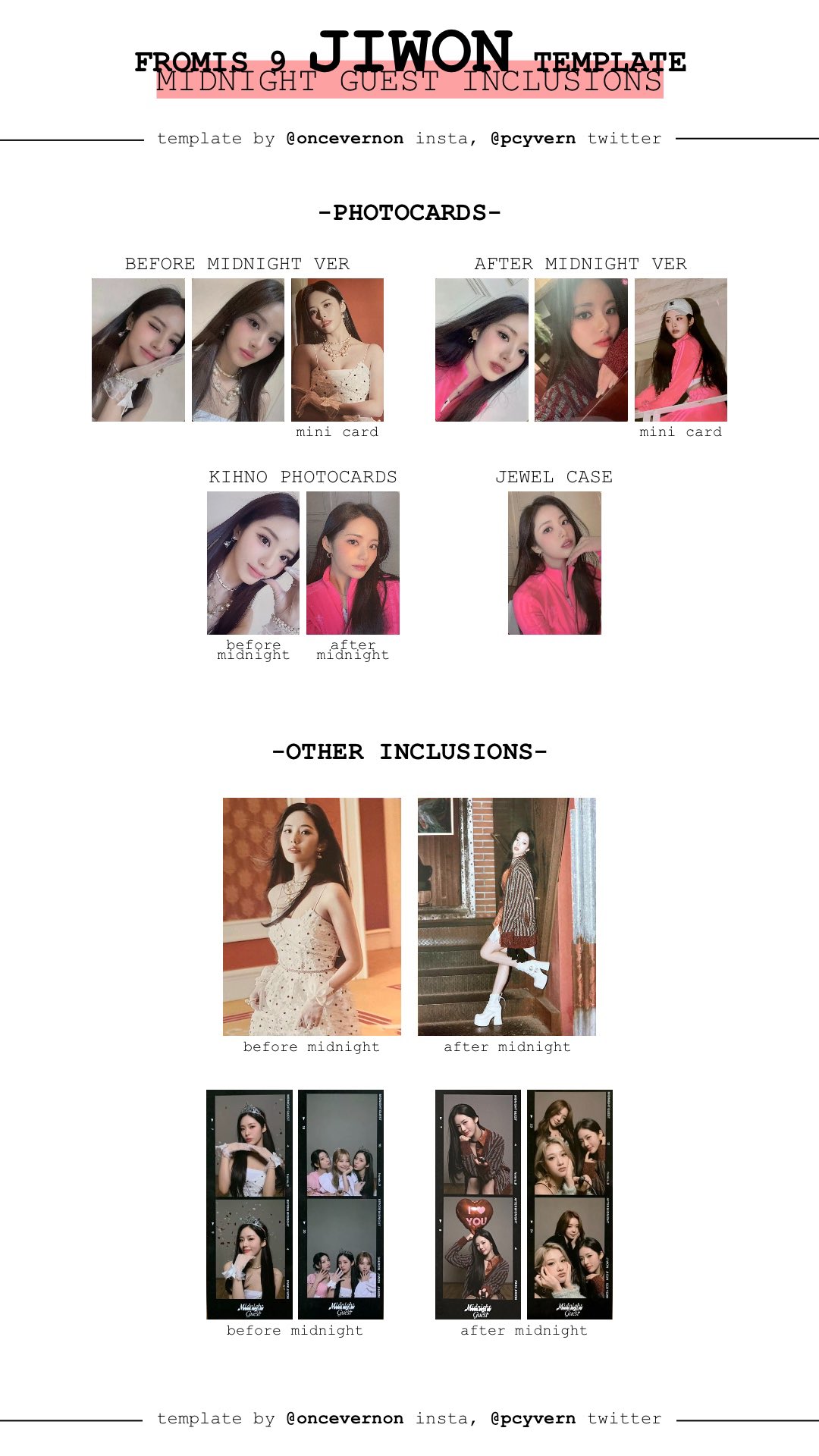 fromis_9 ジホンmidnight guest weverse トレカ bella on X: 