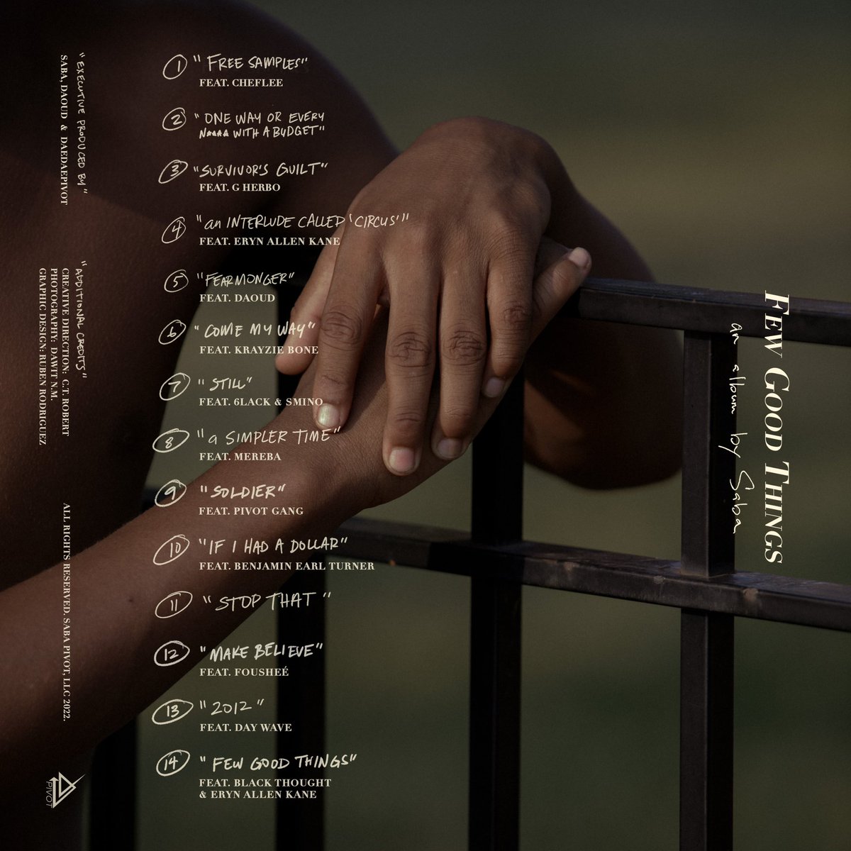 Few Good Things track list 🌿 Which song y’all want next? 

sabapivot.com