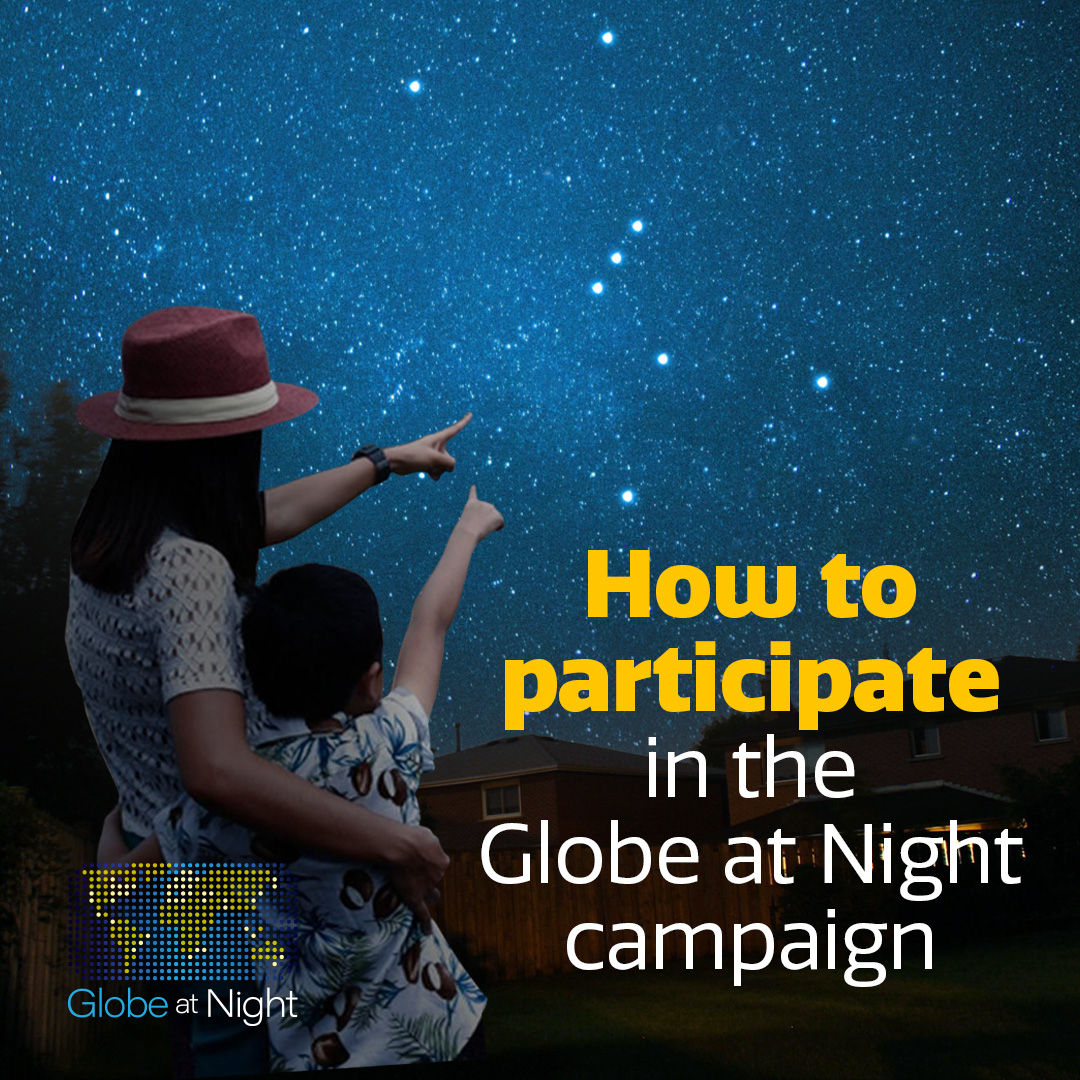 GLOBEatNight's tweet image. Help raise public awareness of the impact of light pollution by measuring the night sky brightness in your area #GlobeAtNight From 24 January – 2 February 2022, measure the #nightsky brightness in your area from a computer, tablet, or smartphone. globeatnight.org

#NOIRLab