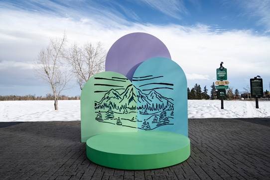 A new temporary art installation has blown in by the East Village Nordic Loop. Titled Saskanôtin, the Cree word for chinook wind, the installation was designed by Delreé Dumont, a visual artist from the Onion Lake Cree Nation (Wîhcêkaskosîwi-sâkahikanihk).
evexperience.com/blog/2022/01/s…