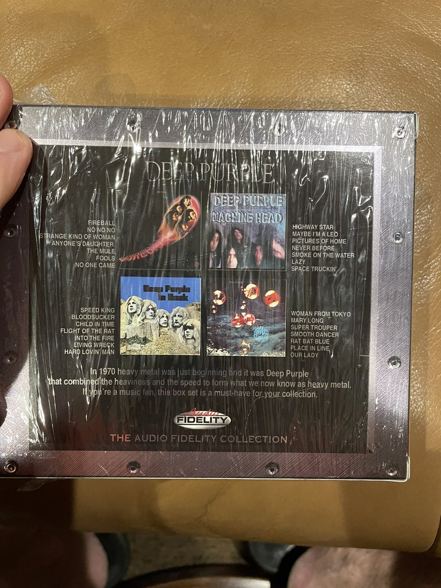 clanceman65's tweet photo. The #DeepPurple #AudioFidelity box - mastered by Steve Hoffman 2013 #analogue #compactdisc https://t.co/tLNUEIt4BA