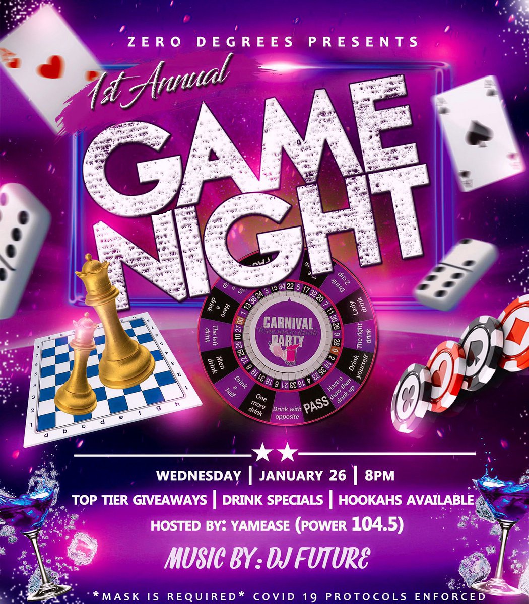 TGF_Yamss's tweet photo. Zero Degrees tomorrow night!! 
The 1st Game Night with PLENTY giveaways! 

Join Me &amp; Your Favorite DJ @dafuture242 for a night of jokes, giveaways and games that will keep the vibes flowing 😂💪🏾💯🥳 https://t.co/GYimAsI8AX