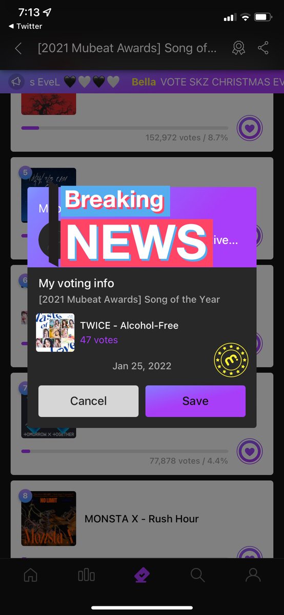 chokodahmimo's tweet photo. Mini hilo de mis votos de hoy por #TWICE los Mubeat.
#OnceFury https://t.co/uN75xjLJf6