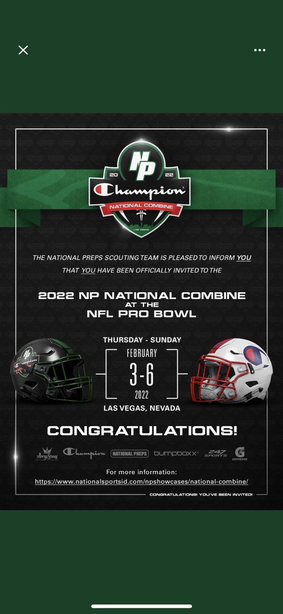 KevinOlah21's tweet photo. Thank You @RTaylorFBscout for the Invite to National Preps Combine! @GrizCoachGreen @paytheprice619 @Tahj__ @brian_ohana5 @JonWall39061117 @SFC_Football @Daygofootball https://t.co/iyhKEergLk