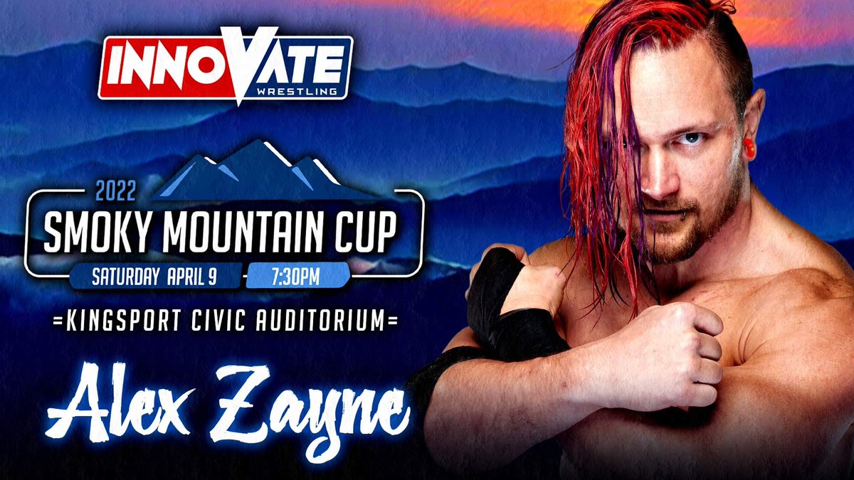 The first participant in the Innovate Wrestling House Party 2022 is "The Sauce" Alex Zayne!

Get your tickets now at smokymtcup22.eventbrite.com