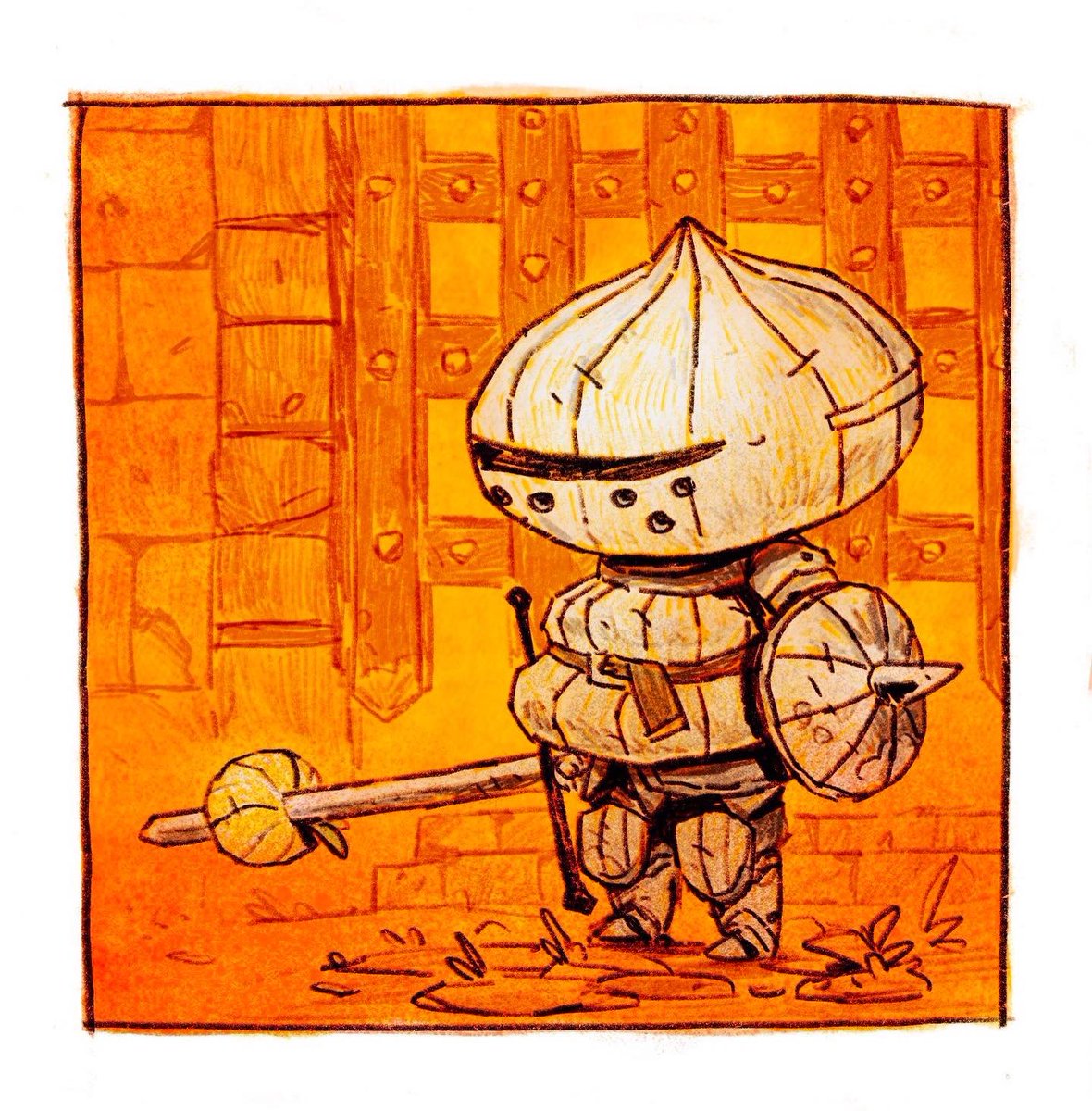 This time last year I was playing through Dark Souls for the first time, and drew some pics! I still think about this game a lot… 